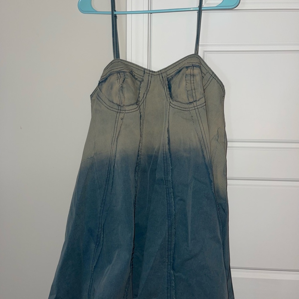 POL Denim Blue Gradient Dress